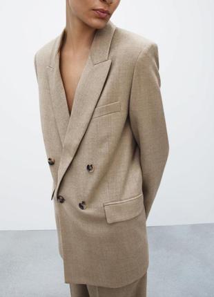 Пиджак жакет блейзер zara зара класса premium жакет. капсульная коллекция