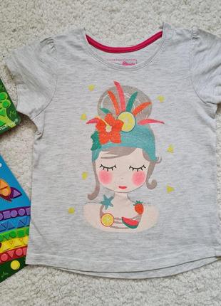 Футболка для девочки 2-3 года рост 92-98см