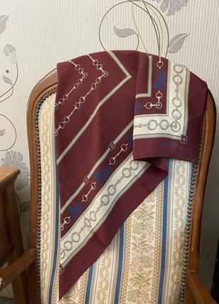 Винтажный шелковый платок céline