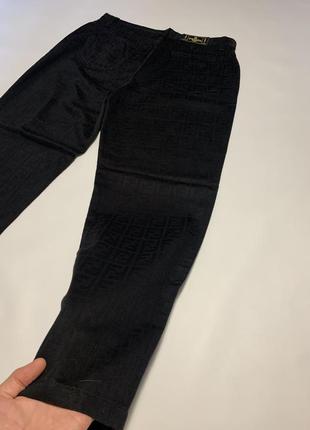 Чоловічі оригінальні монограмные штани fendi zucca monogram pants 342 фото