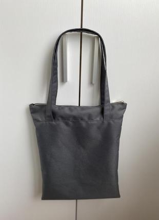 Шоппер с железной молнией сумка2 фото