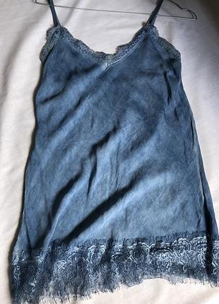 Красивий топ майка з гіпюром