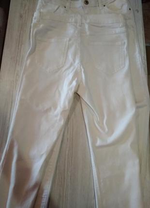 Супер белые джинсы на лето 2 пары ,новые качественная ткань.5 фото