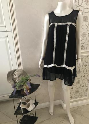 Очень красивое и оригинальное платье/сарафан черного цвета