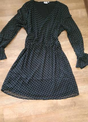 Шифоновое платье принт