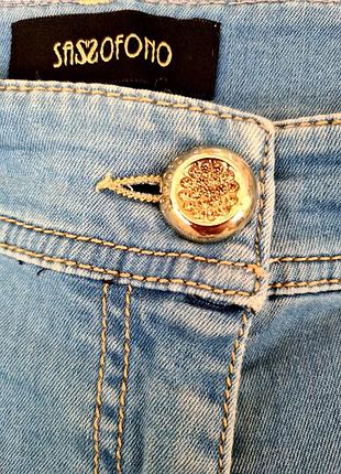 Шорты джинсовые стречевые sassofono 3