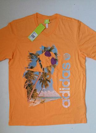 Нова чоловіча футболка adidas g beach tee м (48-50)
