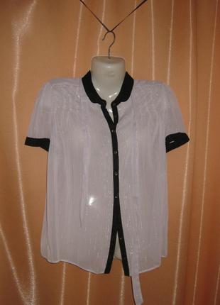 Шикарная легкая прозрачная блузка, asos, 16uk, км0954