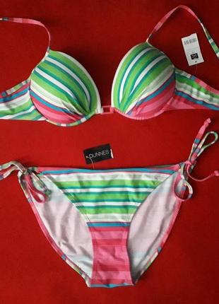 Яскравий купальник у смужку dunnes