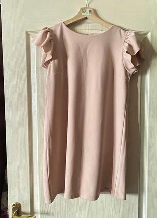 Плаття нове ніжне світло-рожеве розмір3 фото