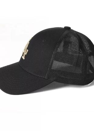 Кепка тракер la (лос-анджелес) с сеточкой, унисекс черная2 фото