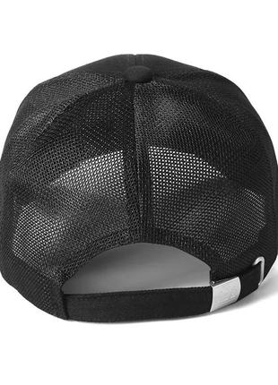 Кепка тракер la (лос-анджелес) с сеточкой, унисекс черная3 фото