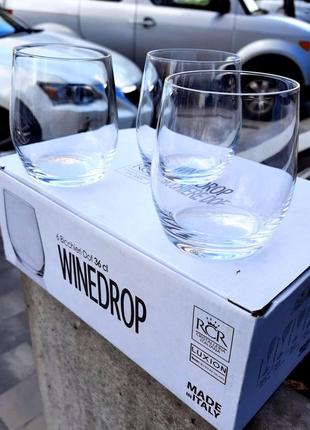 Стаканы под виски wine drop 6шт(италия)