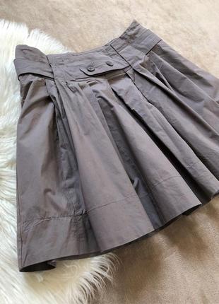 Женская легкая хлопковая расклешенная короткая юбка naf naf3 фото