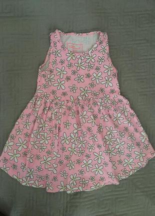Котоновое плаття на дівчинку 2-3 роки