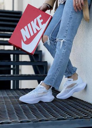 Шикарные трендовые женские летние лёгкие кроссовки nike vista lite stockx белые8 фото