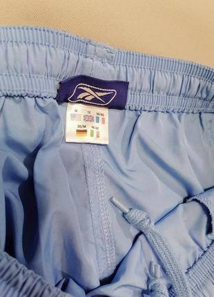 Reebok шорты небесно-голубого цвета с завышеной талией5 фото