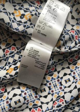 Різнобарвний топ з геометричним малюнком h&m2 фото