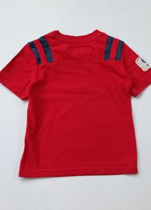 Красная футболка мальчику 92-104 размер3 фото