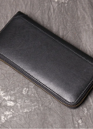 Мужской кожаный шкіряний новый кошелек гаманець портмоне клатч из натуральной кожи4 фото