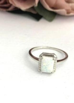 Серебряное кольцо с опалом 3