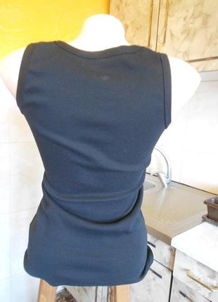 Блузка топ черная с паетками yan da yuan5 фото
