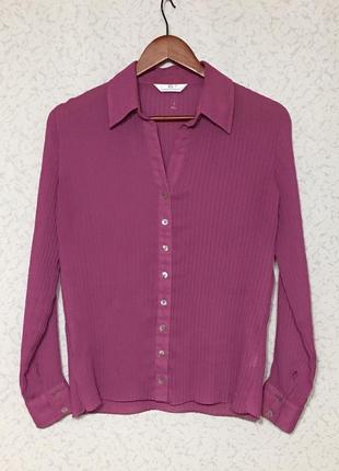 Шикарная блузка рубашка плисе💖3 фото