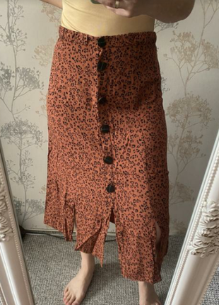 Шикарная вискозная юбка миди