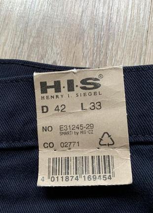 Мужские винтажные классические джинсы с высокой талией h.i.s8 фото