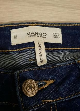 Джинсы синие mango, р. s (36), длина 7/83 фото
