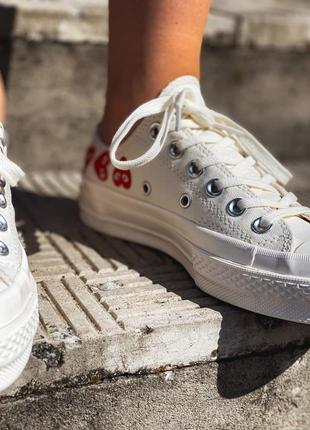 Жіночі кеди конверс, converse low beige3 фото