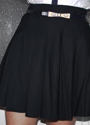 Юбка молодежная синего цвета