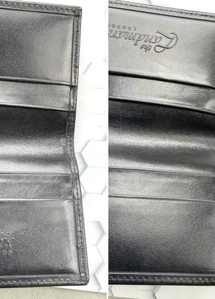 Кредитница landmark london вінтаж шкіра чорний9 фото