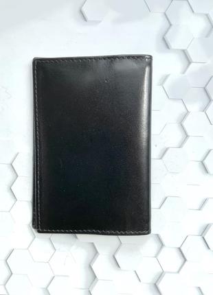 Кредитница landmark london вінтаж шкіра чорний5 фото
