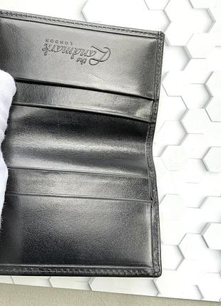 Кредитница landmark london вінтаж шкіра чорний7 фото