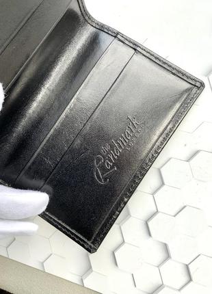 Кредитница landmark london вінтаж шкіра чорний4 фото