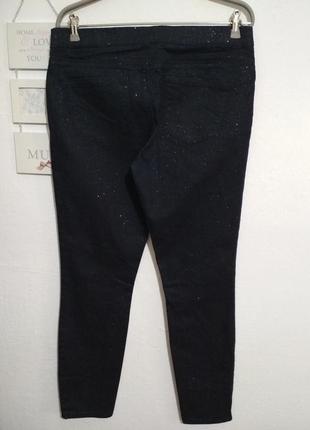 Фирменные стильные блестящие джинсы отличная посадка скини супер качество5 фото