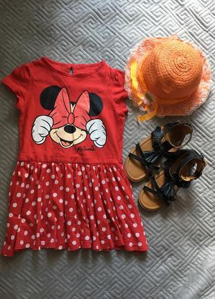 Котоновое платье на девочку 4-5 лет