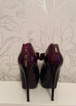 Новые красивые туфли basconi 35-36, цвет темная вишня2 фото