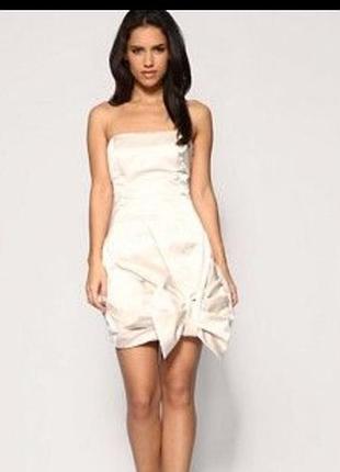 Шикарне вечірнє плаття бандо з бантом