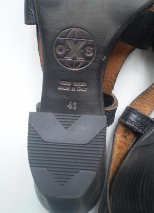 Новые женские кожаные босоножки oxs 41р. италия кожа черные7 фото