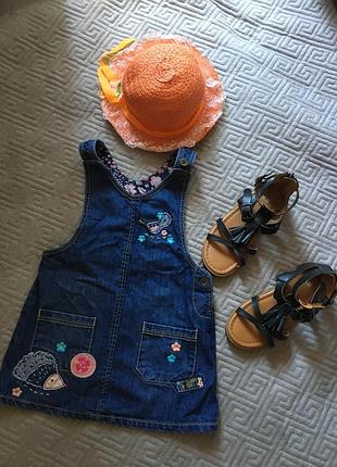 Джинсовый сарафанчик на девочку 2-3 года