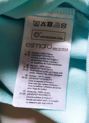 Рубашка с коротким рукавом, футболка, с завязками l 40 euro esmara голубая6 фото