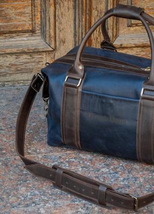 Кожаная спортивная сумка, мужская сумка для путешествий2 фото