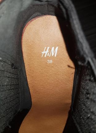 Замшеві ботильйони h&m 38р.5 фото