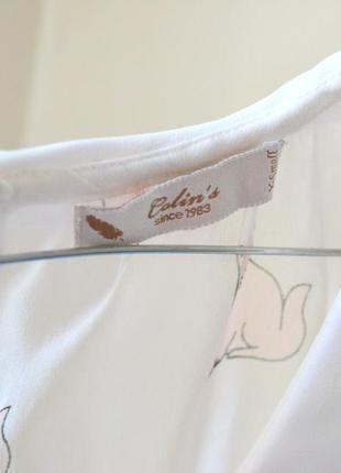 Біла блуза з котиками colin's2 фото