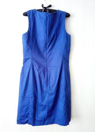 Синее платье миди прямого кроя oui цвета электрик2 фото