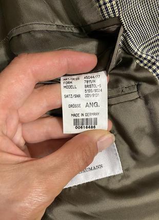 Маскулинный пиджак, пиджак бойфренда из тонкой шерсти eduardo dressler (германия🇩🇪)8 фото
