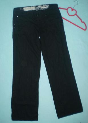 Новые летние штаны new look uk12 m-l 46-48р. лен с хлопком женские1 фото