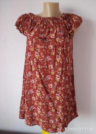 Сарафан платье плаття сукня туника  цветочное1 фото